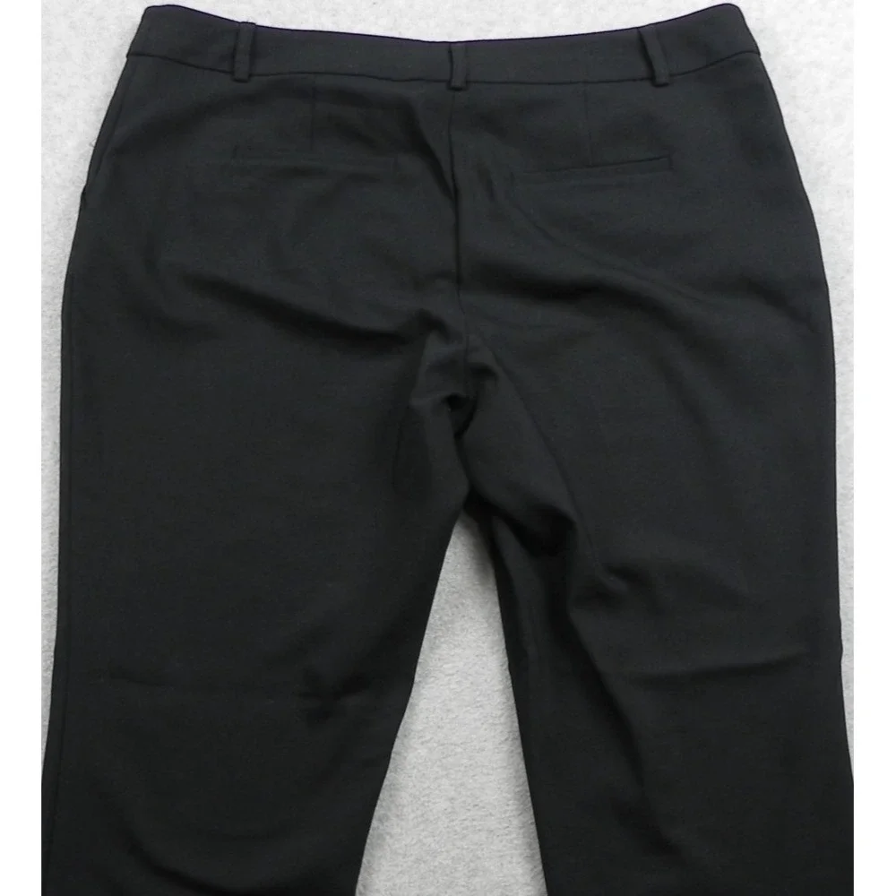 Apt 9 Pants Womens 12P Torie Dress Slacks Suit Stretch‎ Flex Flat Front Black